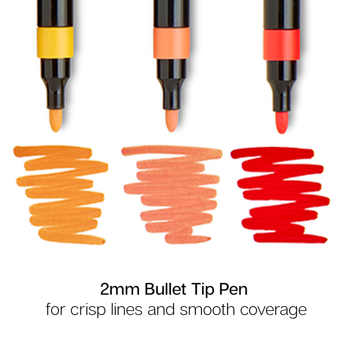 Acrylic Paint Markers Variety Set – 48 Colors, 2mm Bullet Tip, Water-Based, Multi-Surface